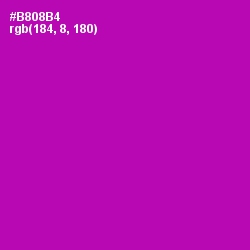 #B808B4 - Violet Eggplant Color Image