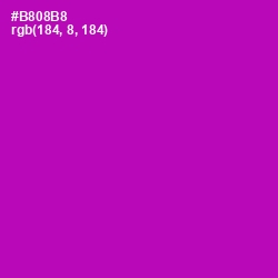 #B808B8 - Violet Eggplant Color Image