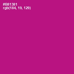 #B81381 - Medium Red Violet Color Image