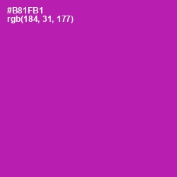 #B81FB1 - Violet Eggplant Color Image