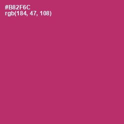#B82F6C - Hibiscus Color Image