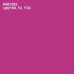 #B83585 - Medium Red Violet Color Image