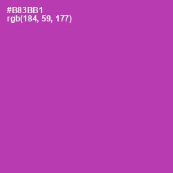 #B83BB1 - Medium Red Violet Color Image