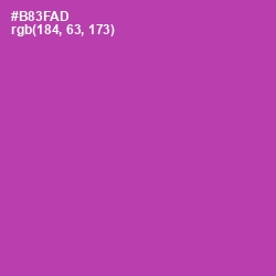 #B83FAD - Medium Red Violet Color Image