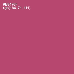 #B8476F - Blush Color Image