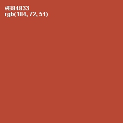 #B84833 - Medium Carmine Color Image