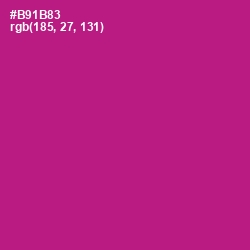 #B91B83 - Medium Red Violet Color Image