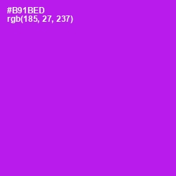 #B91BED - Electric Violet Color Image