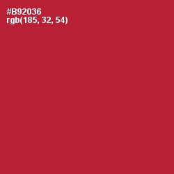 #B92036 - Tall Poppy Color Image