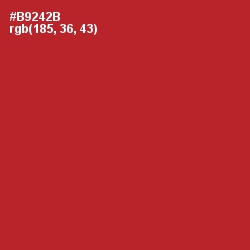 #B9242B - Tall Poppy Color Image
