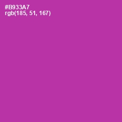#B933A7 - Medium Red Violet Color Image