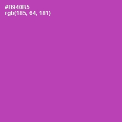 #B940B5 - Wisteria Color Image