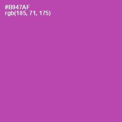 #B947AF - Tapestry Color Image