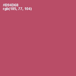 #B94D68 - Blush Color Image
