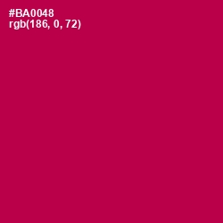 #BA0048 - Jazzberry Jam Color Image