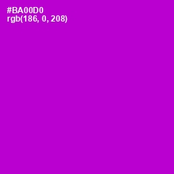 #BA00D0 - Electric Violet Color Image