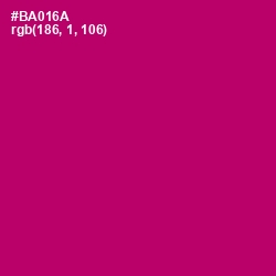 #BA016A - Lipstick Color Image