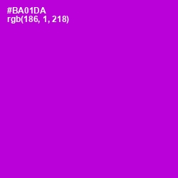 #BA01DA - Electric Violet Color Image