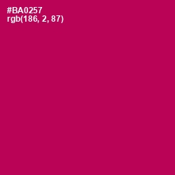 #BA0257 - Jazzberry Jam Color Image