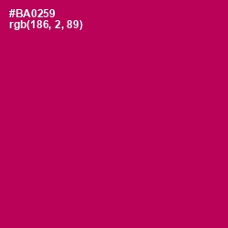 #BA0259 - Jazzberry Jam Color Image