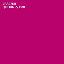 #BA026D - Lipstick Color Image