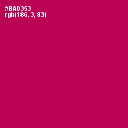 #BA0353 - Jazzberry Jam Color Image