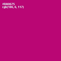 #BA0675 - Lipstick Color Image