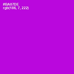 #BA07DE - Electric Violet Color Image