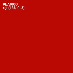 #BA0903 - Guardsman Red Color Image