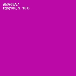 #BA09A7 - Violet Eggplant Color Image