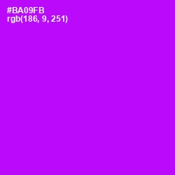 #BA09FB - Electric Violet Color Image