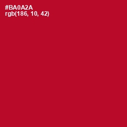 #BA0A2A - Shiraz Color Image