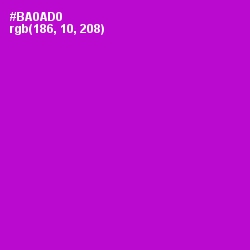 #BA0AD0 - Electric Violet Color Image