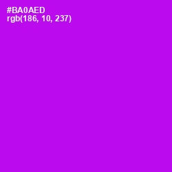 #BA0AED - Electric Violet Color Image