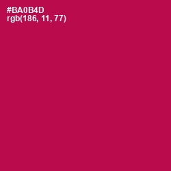 #BA0B4D - Jazzberry Jam Color Image