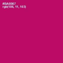 #BA0B67 - Lipstick Color Image