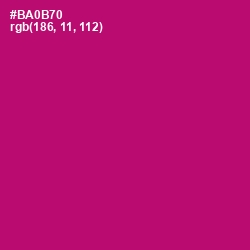 #BA0B70 - Lipstick Color Image