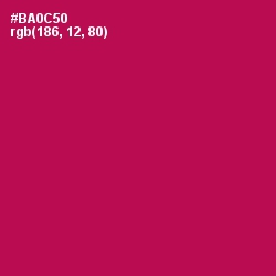 #BA0C50 - Jazzberry Jam Color Image
