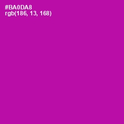 #BA0DA8 - Violet Eggplant Color Image