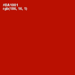 #BA1001 - Milano Red Color Image