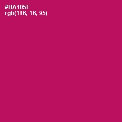 #BA105F - Jazzberry Jam Color Image