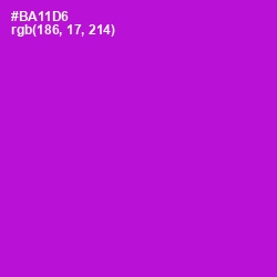 #BA11D6 - Electric Violet Color Image