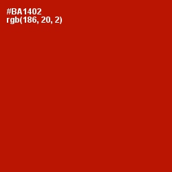 #BA1402 - Milano Red Color Image