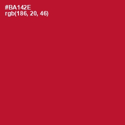 #BA142E - Shiraz Color Image