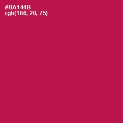 #BA144B - Jazzberry Jam Color Image