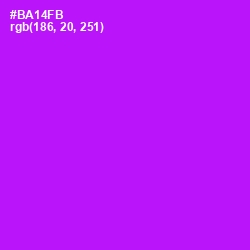 #BA14FB - Electric Violet Color Image