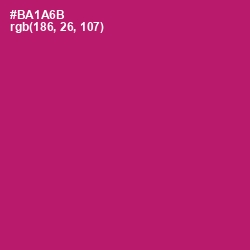 #BA1A6B - Lipstick Color Image