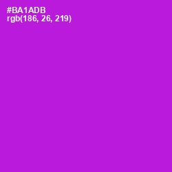 #BA1ADB - Electric Violet Color Image