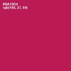 #BA1B54 - Jazzberry Jam Color Image