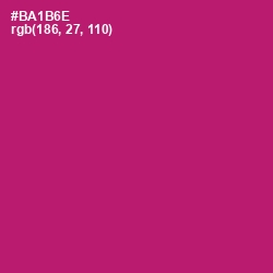 #BA1B6E - Lipstick Color Image